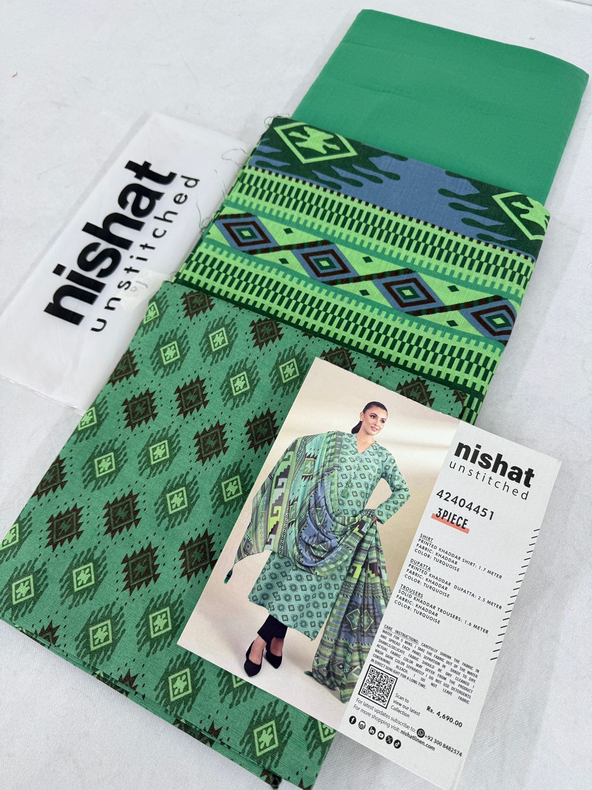 NISHAT KHADDAR 3 PC