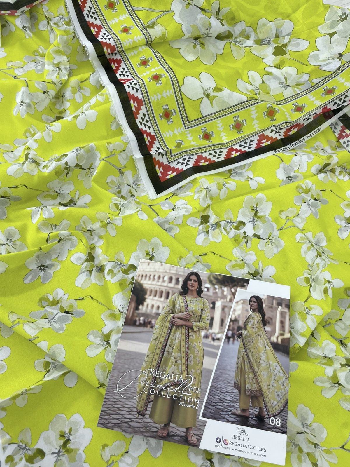 2PC LAWN SHIRT DUPATTA