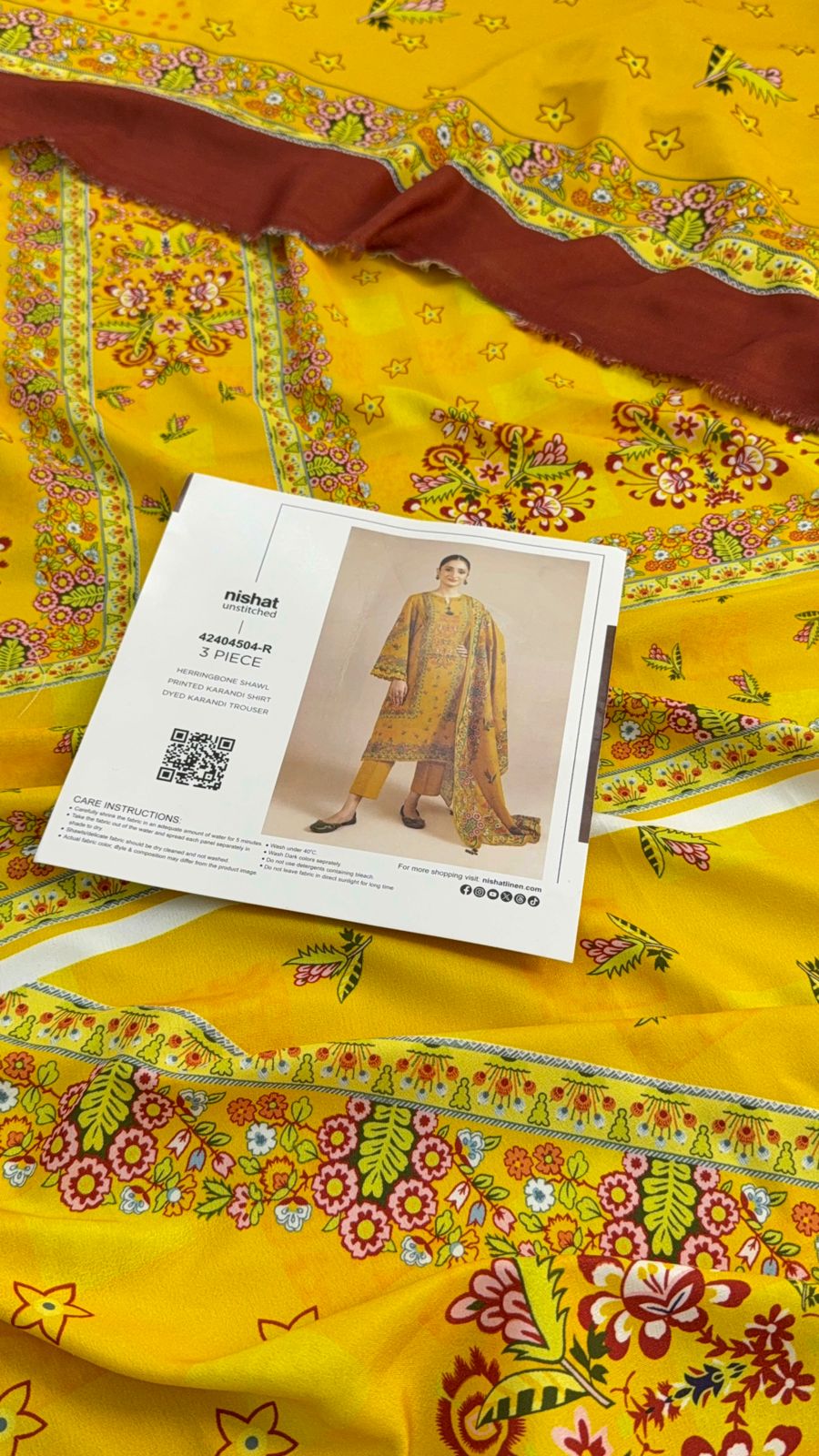 NISHAT KARANDI 3 PC