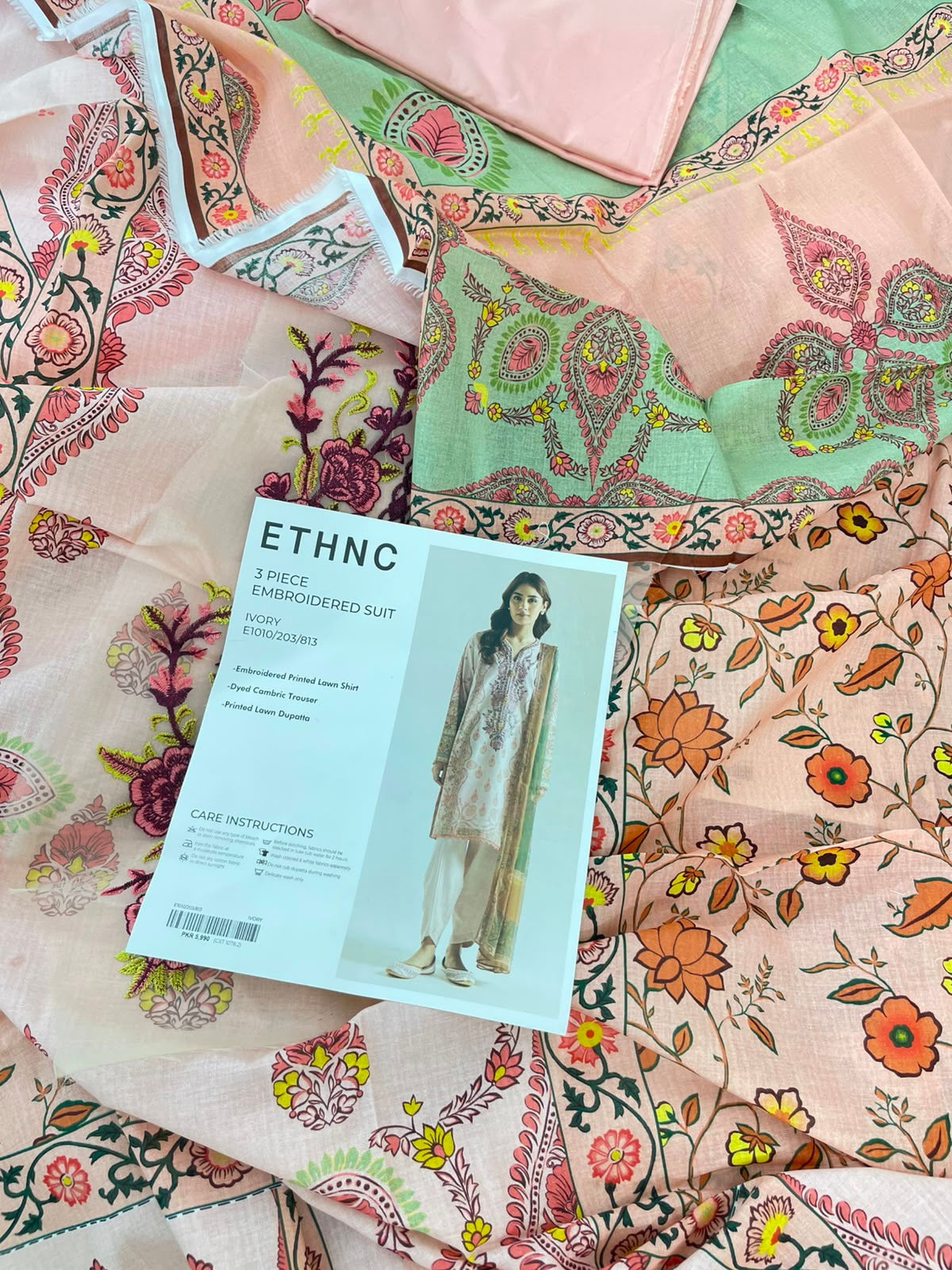 ETHNC EMB LAWN 3 PC