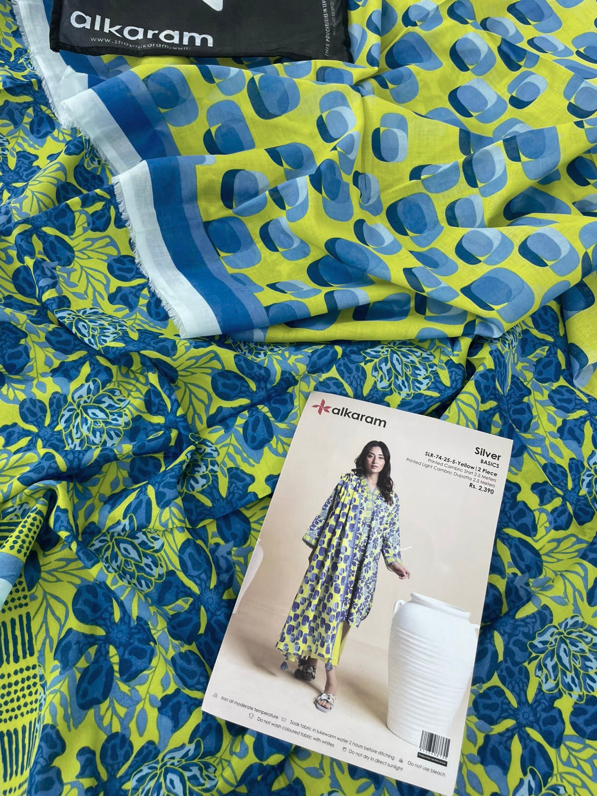 ALKARAM 2 PC LAWN SHIRT DUPATTA