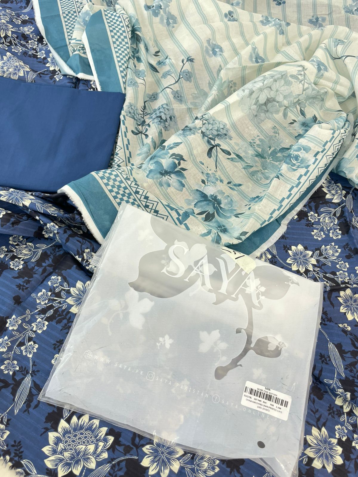 SAYA LAWN PRINTED 3 PC