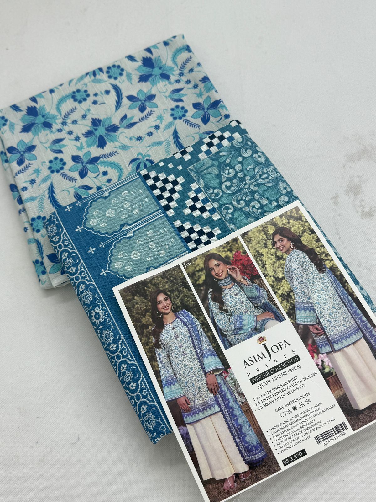 ASIM JOFA KHADDAR 3 PC
