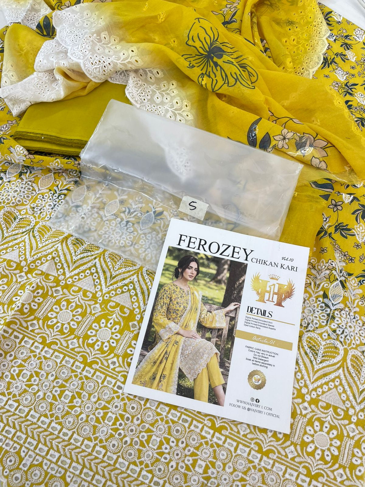 LUXURY LAWN CHIKANKARI 3PC