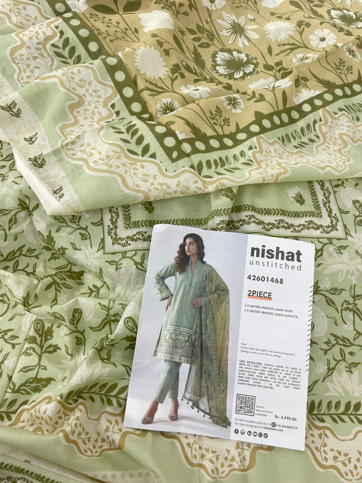 NISHAT 2 PC SHIRT DUPATTA