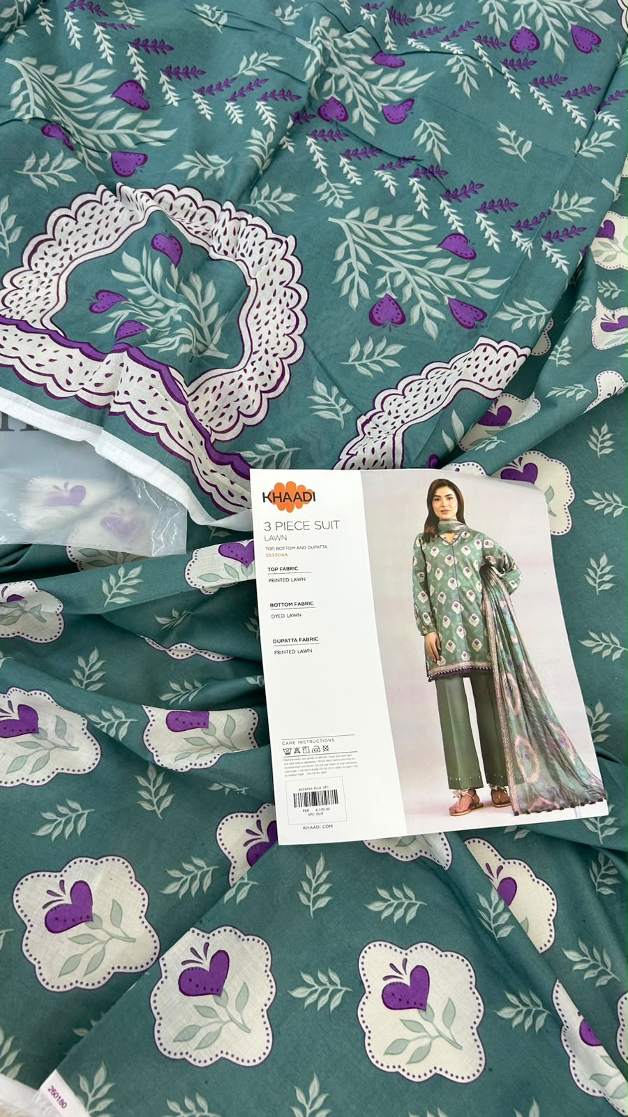 KHAADI LAWN 3 PC