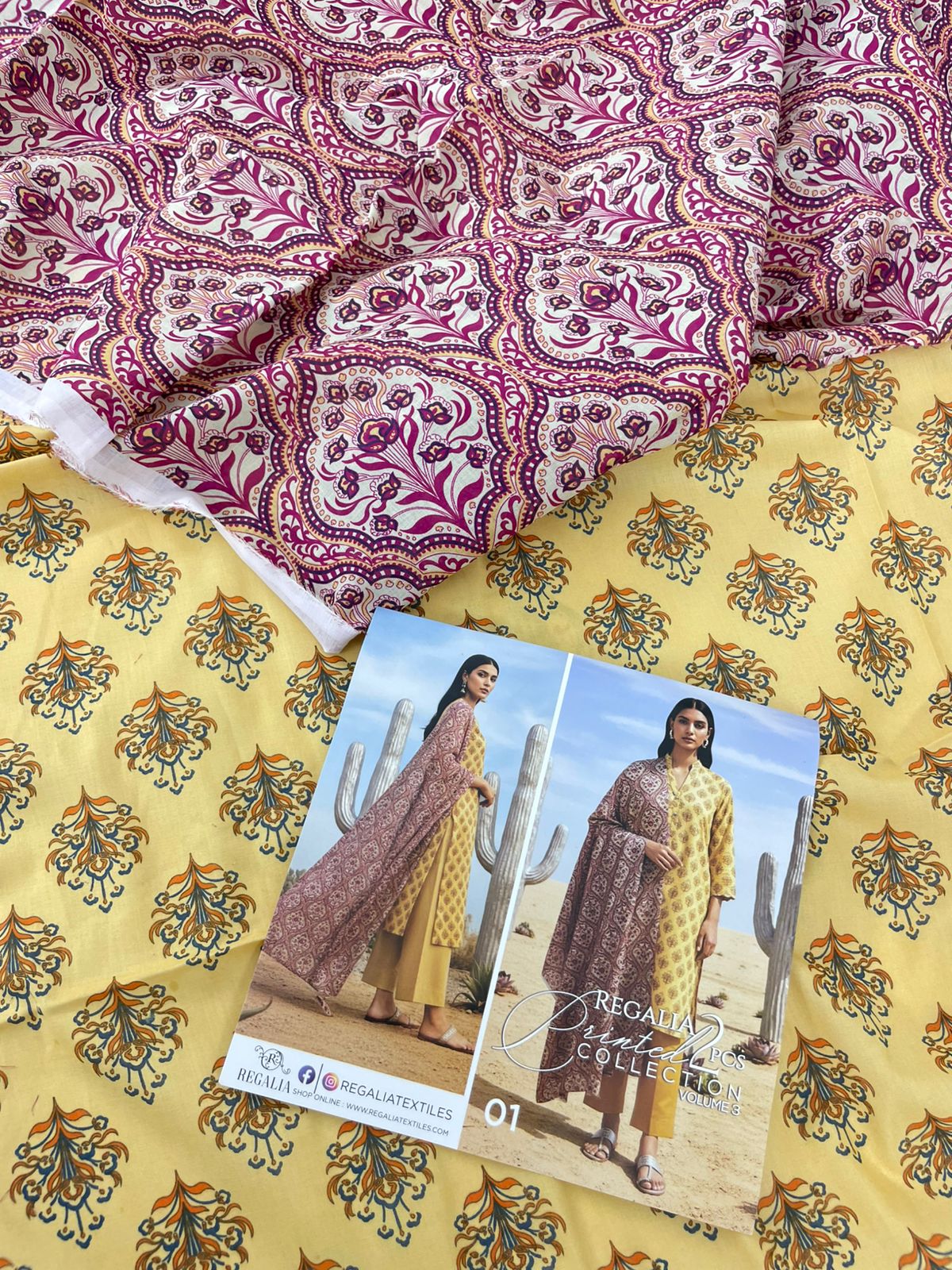 2PC LAWN SHIRT DUPATTA