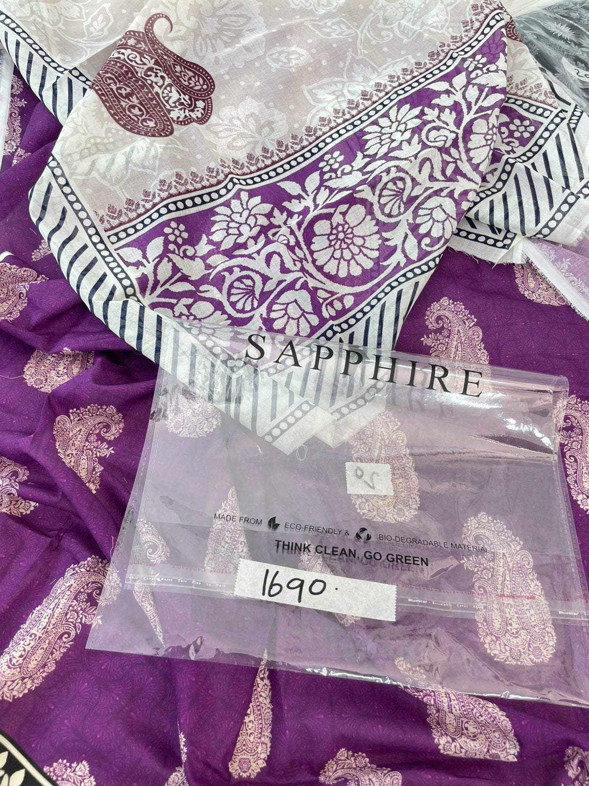 SAPPHIRE LAWN 2 PC SHIRT DUPATTA