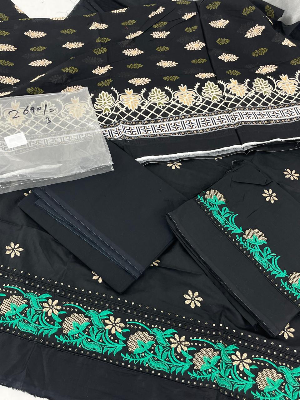 GRAND ETHNC EMB LAWN 3 PC