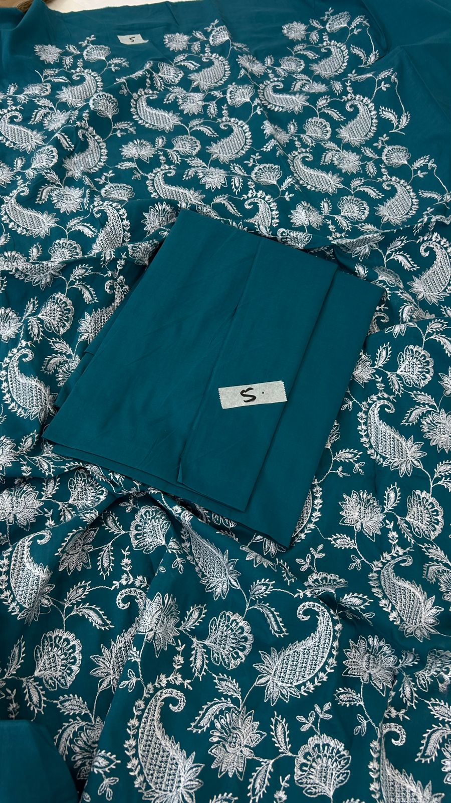 BAREEZE EMB 2PC SHIRT TROUSER
