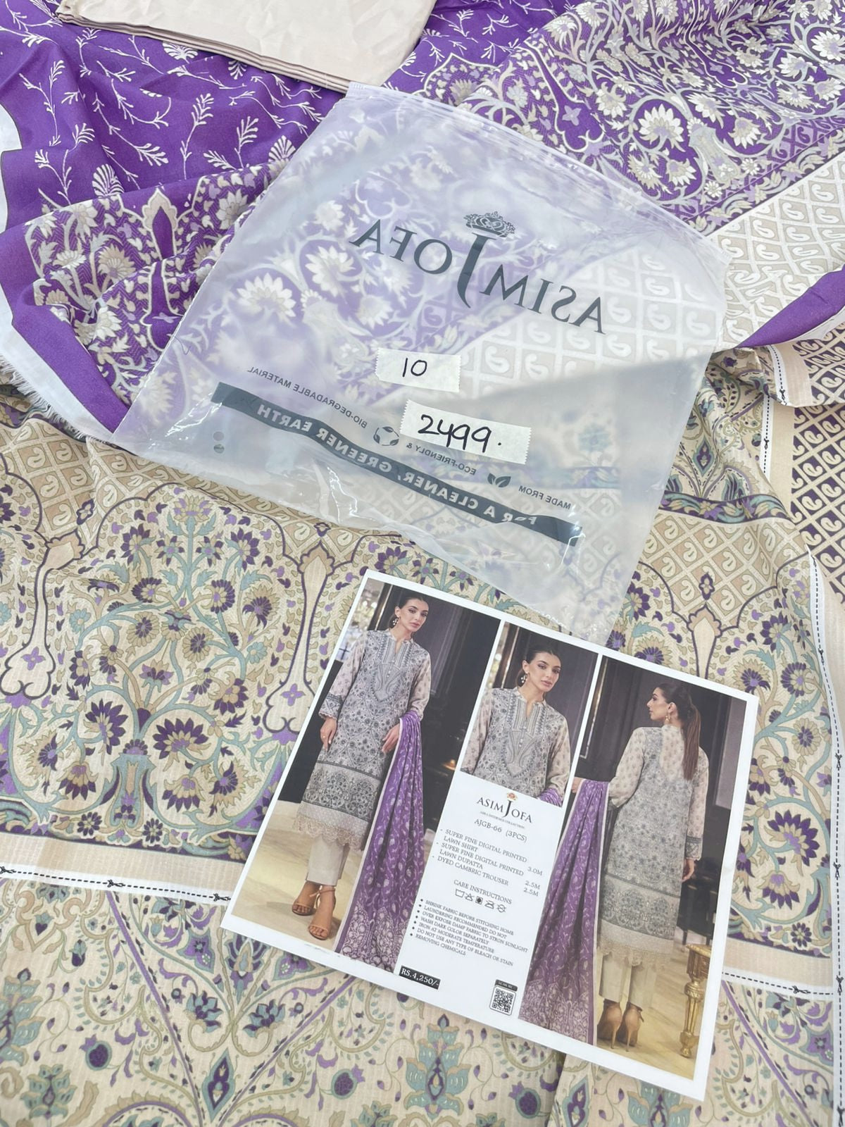 ASIMJOFA LAWN 3 PC