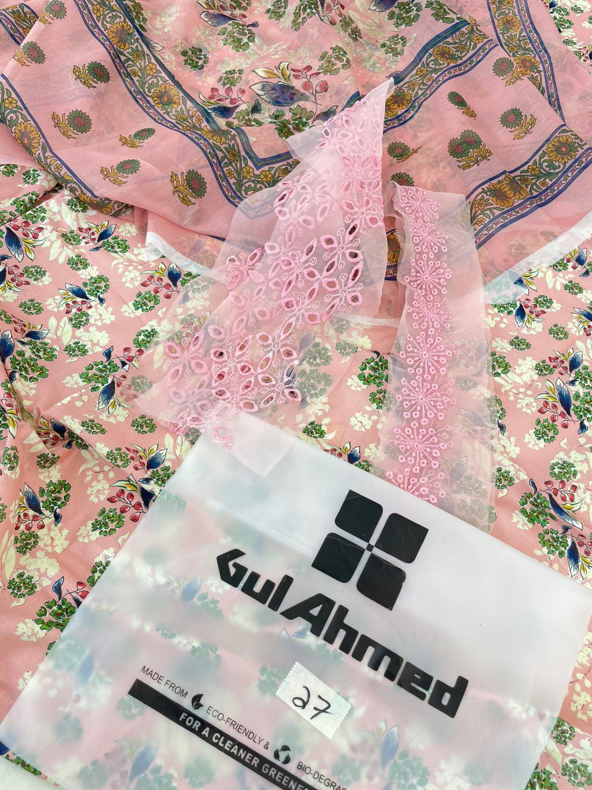 GULAHMED LAWN EMB 2 PC SHIRT DUPATTA