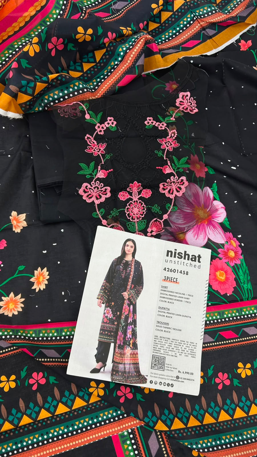 NISHAT EMB 3 PC LAWN