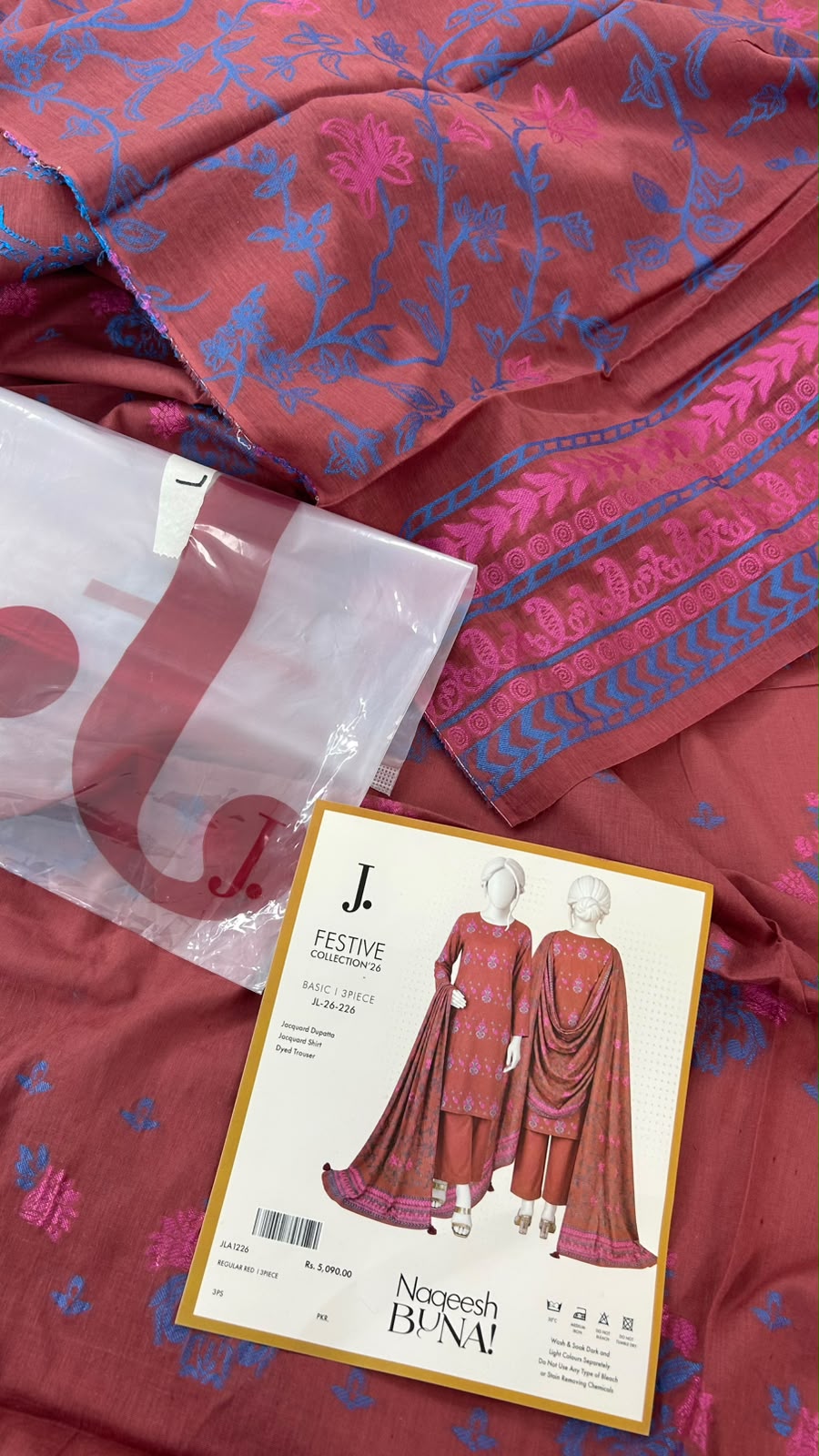 J. JACQUARD LAWN 3 PC