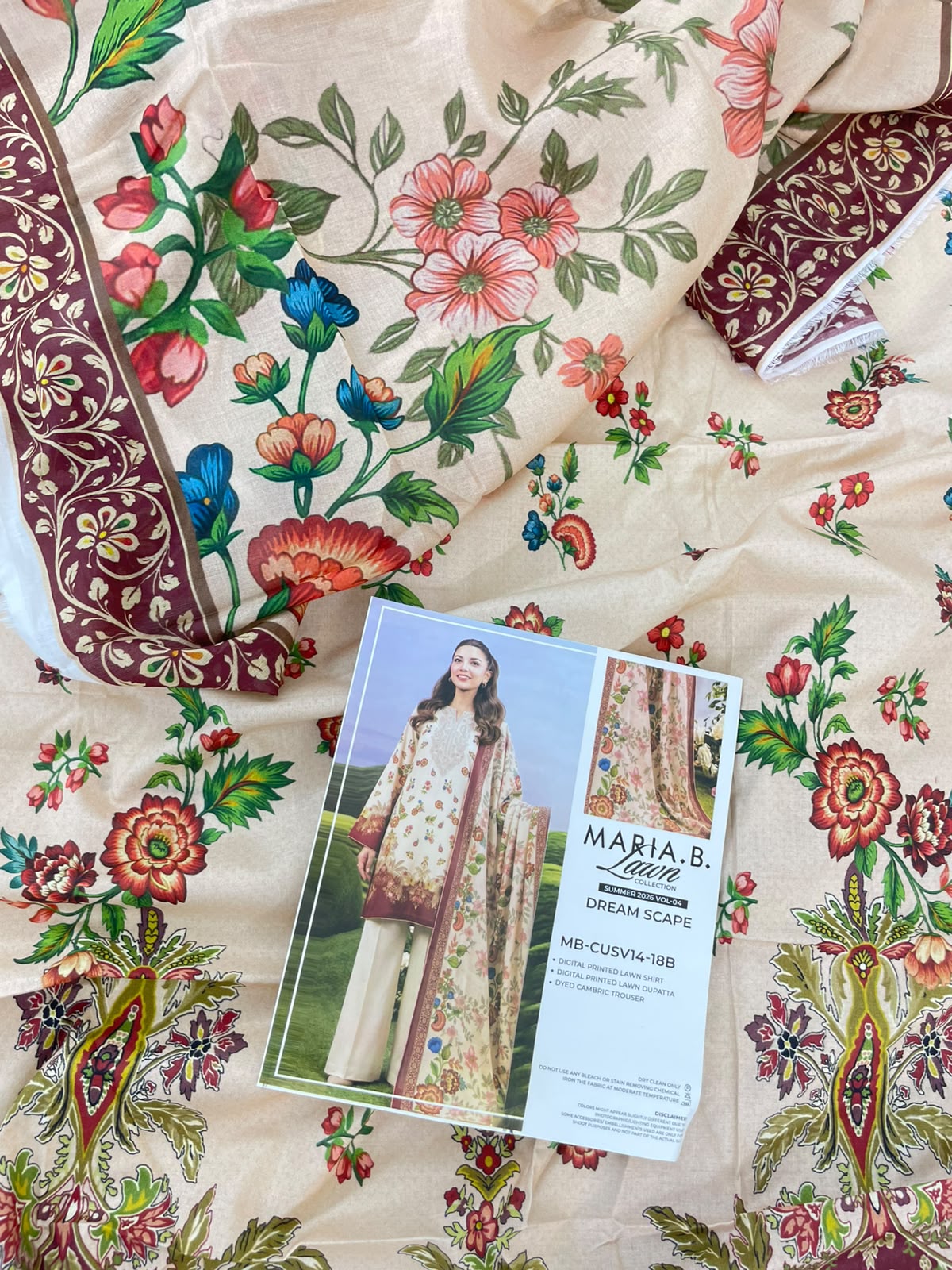 MARIA B LAWN 3 PC