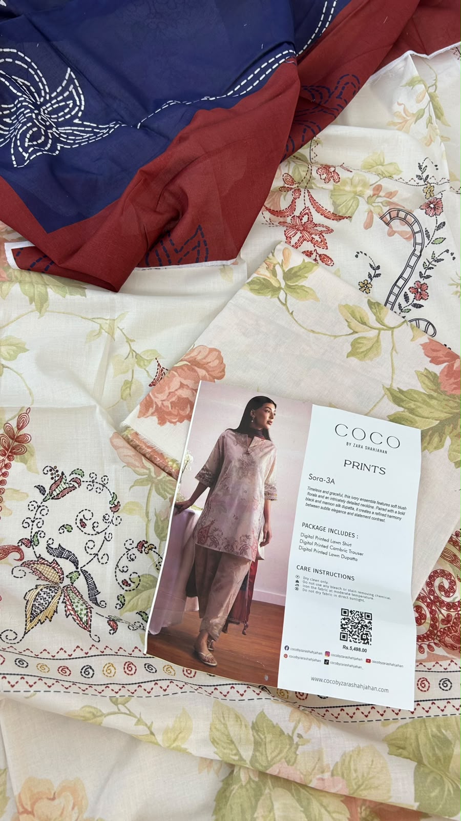 COCO ZARASHAH LAWN 3 PC