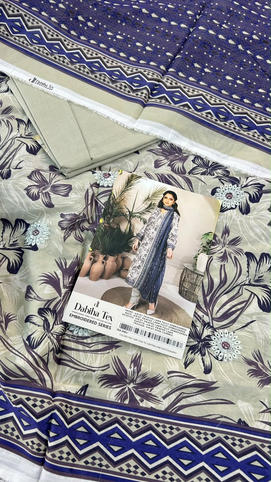 ZESH EMB LAWN 3 PC LOT