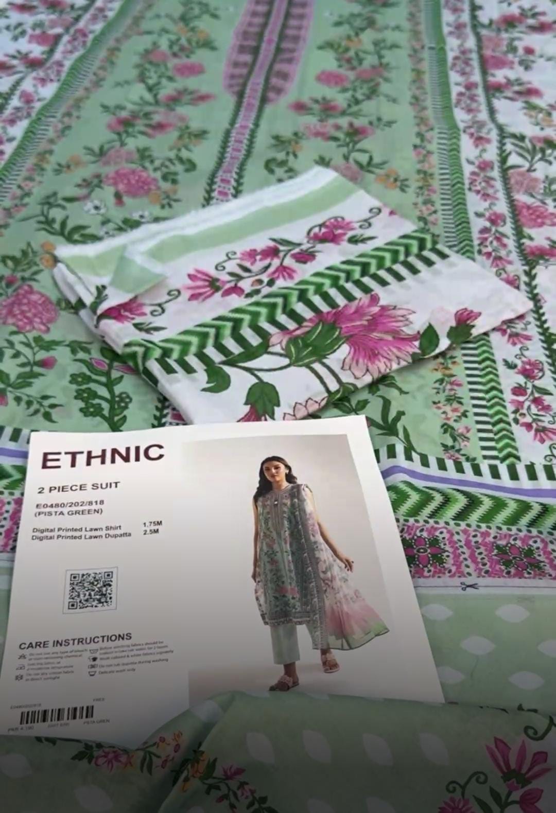 ETHNC LAWN 2 PC SHIRT DUPTA