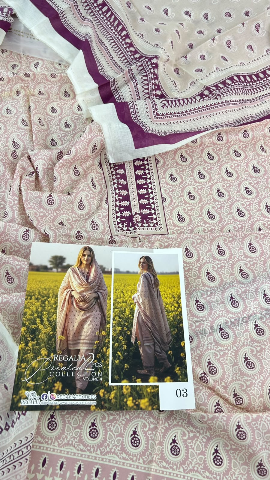 REGALIA 2 PC LAWN SHIRT DUPATTA