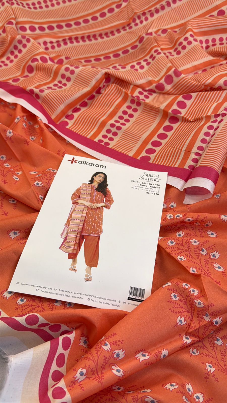 ALKARAM 2PC SHIRT DUPATTA