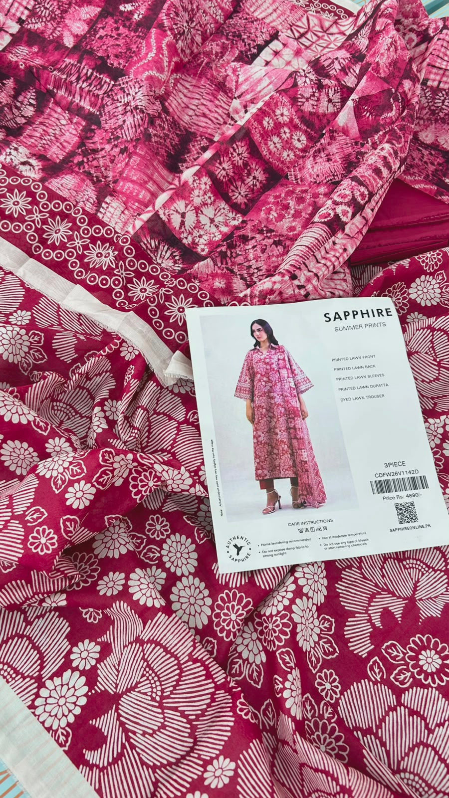 SAPPHIRE LAWN 3 PC
