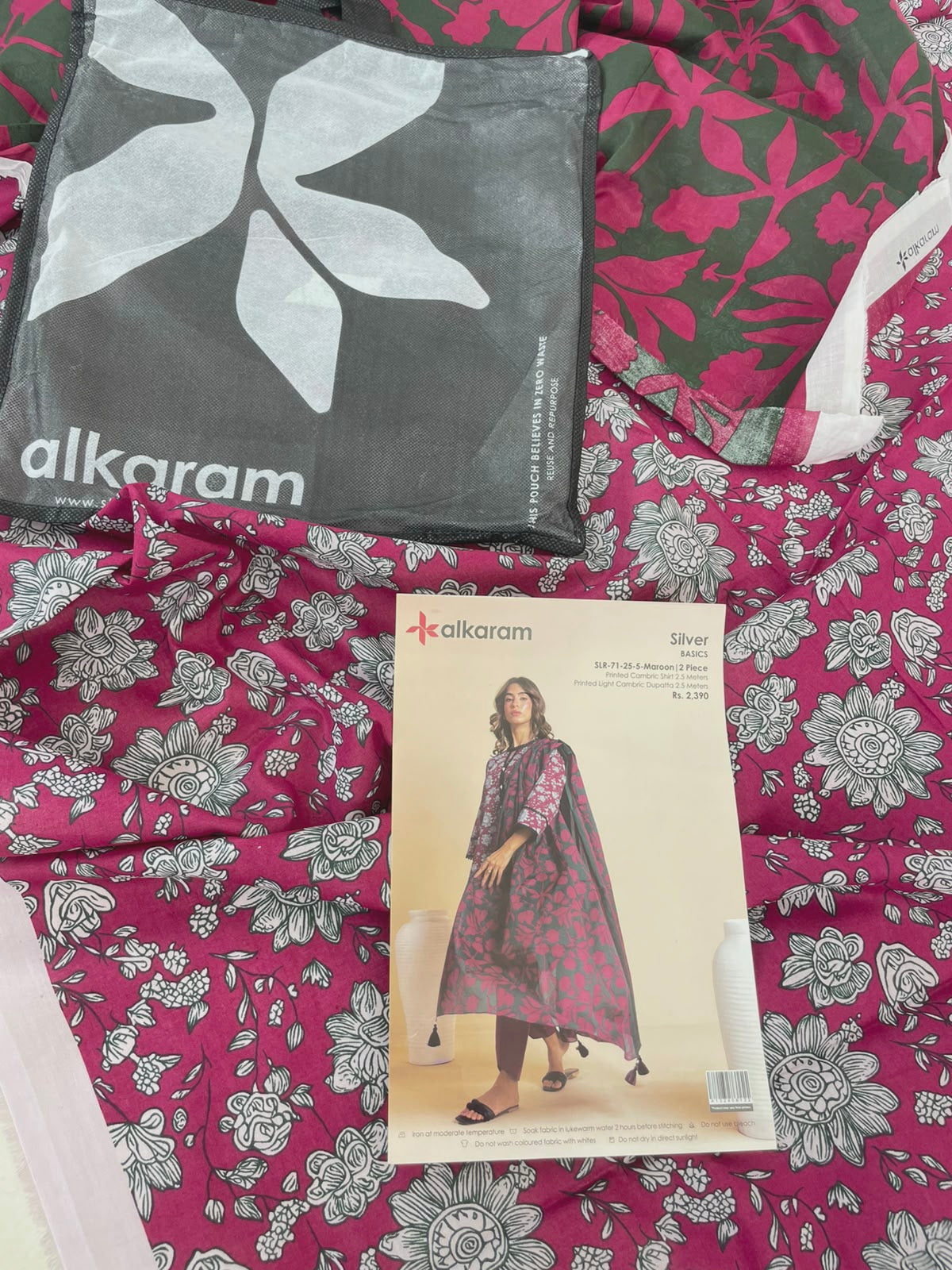 ALKARAM 2 PC LAWN SHIRT DUPATTA