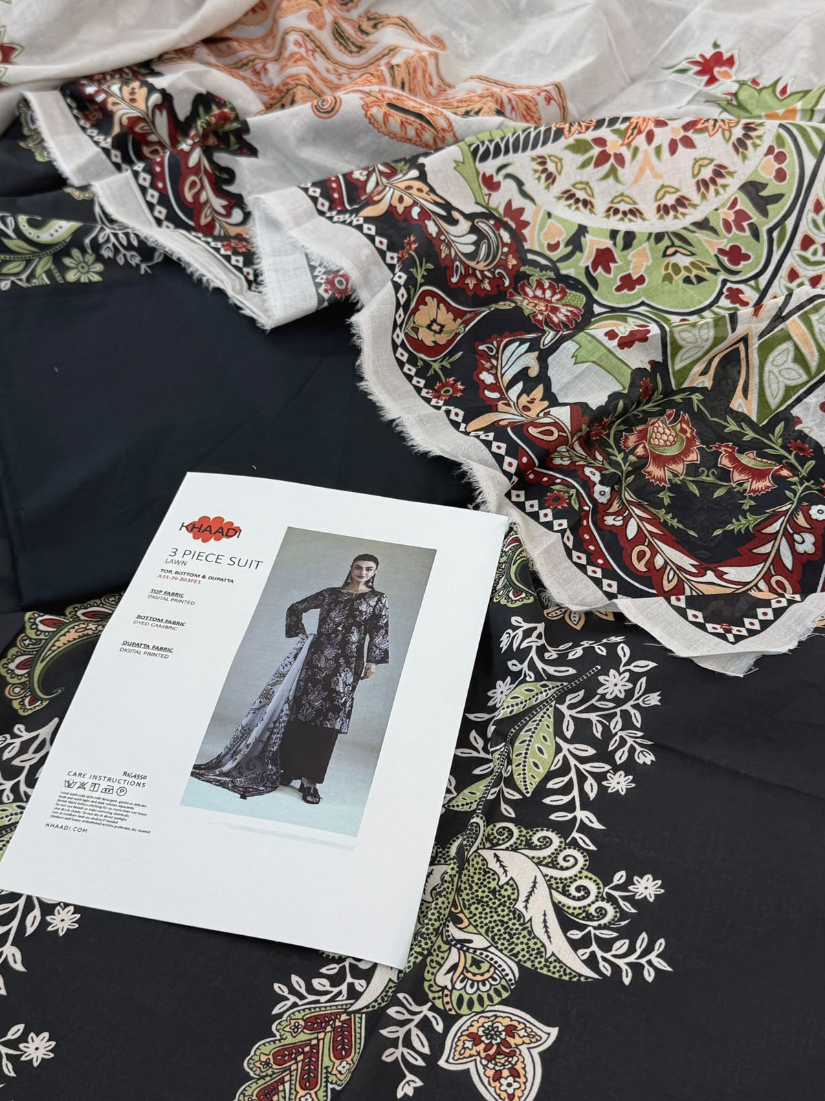 KHAADI LAWN 3 PC