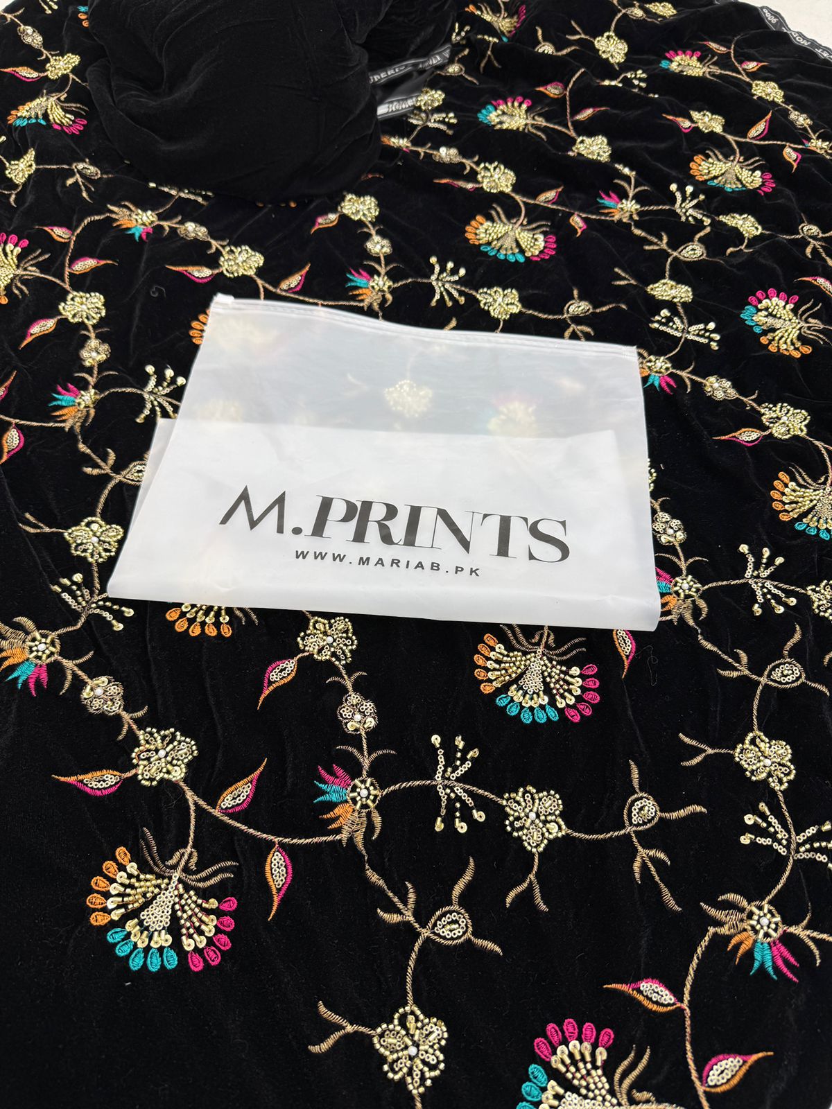 MARIA B EMB VELVET 2 PC