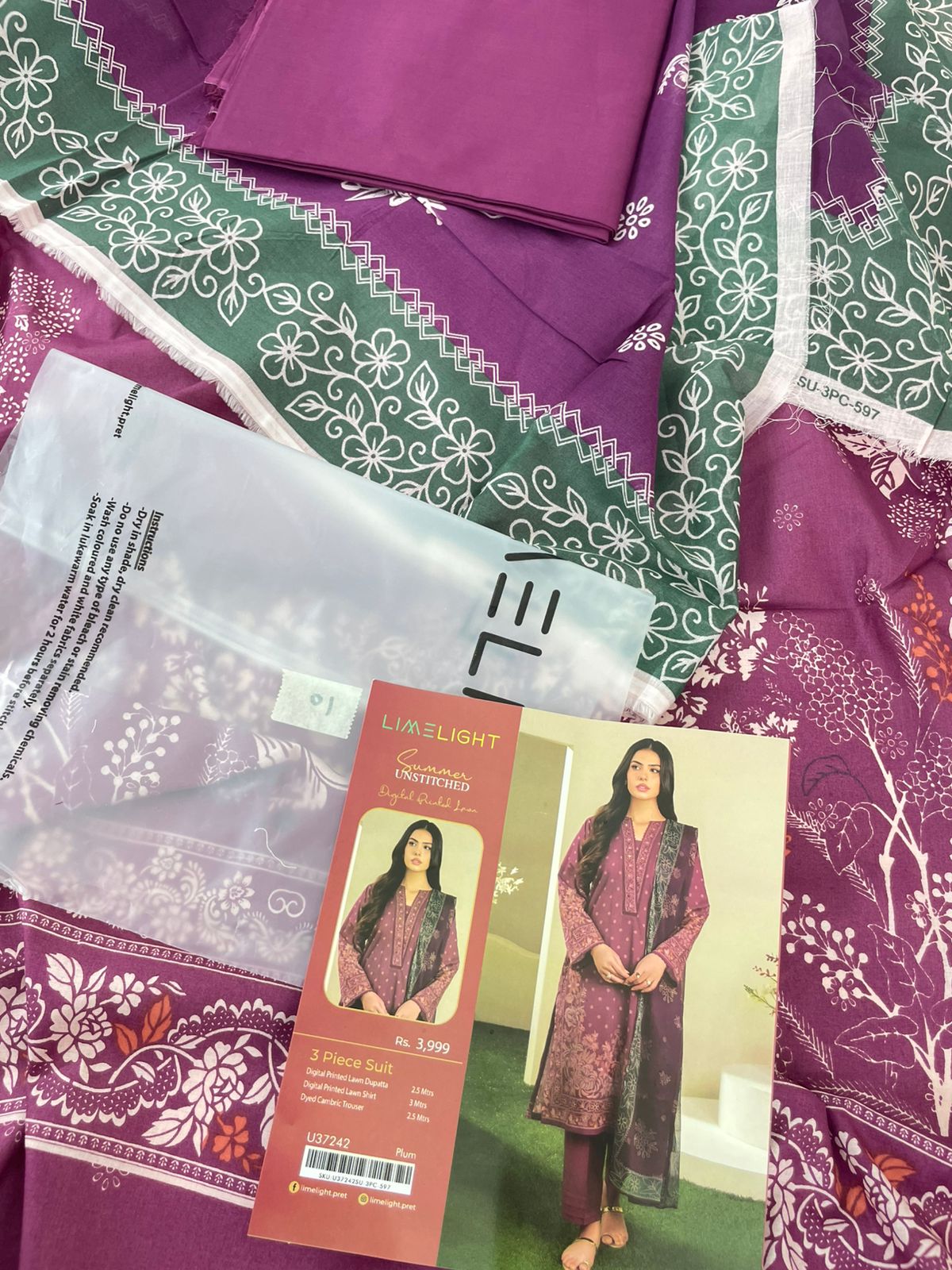 LIMELIGHT LAWN 3 PC