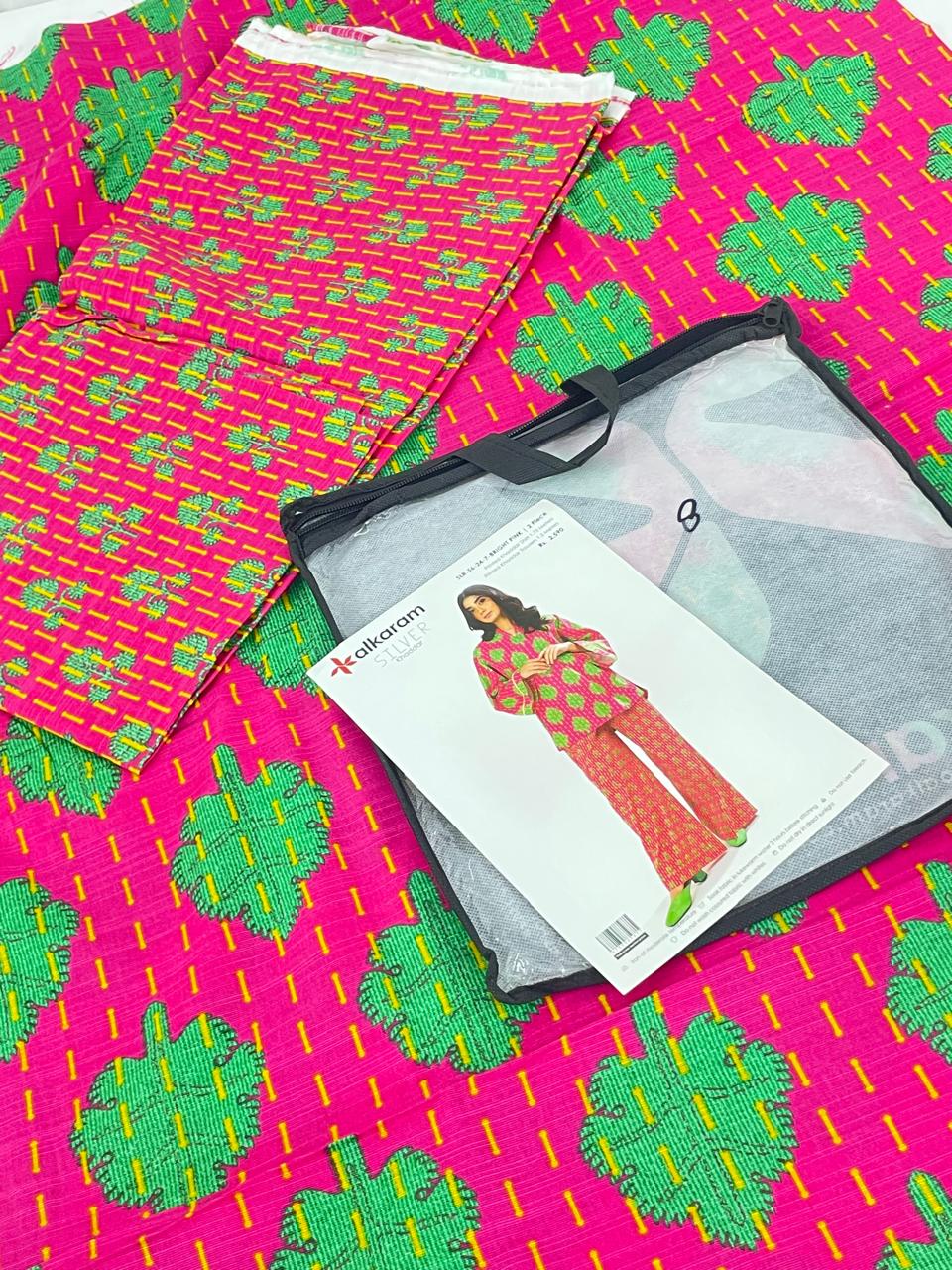 GRAND-ALKARAM KHADDAR 2 PC SHIRT TROUSER