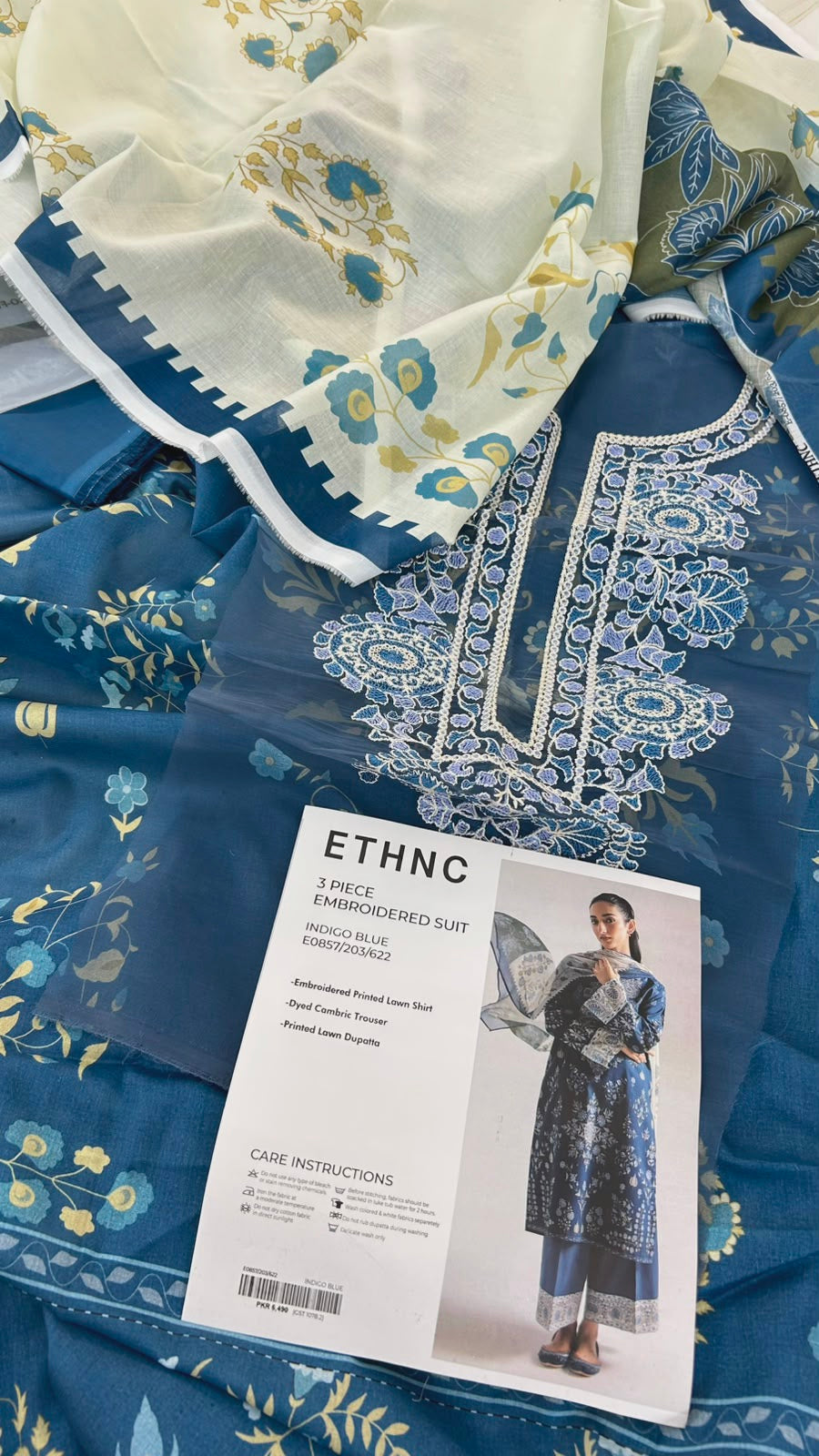 ETHNC EMB LAWN 3 PC
