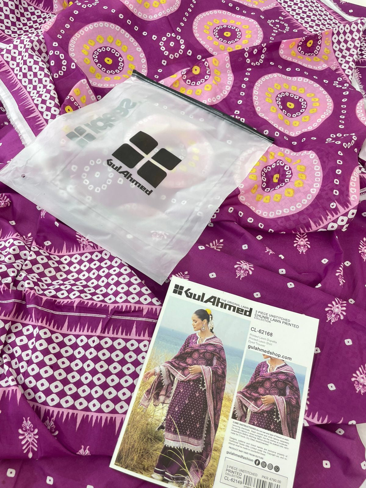 GULAHMED CHUNRI 3 PC LAWN