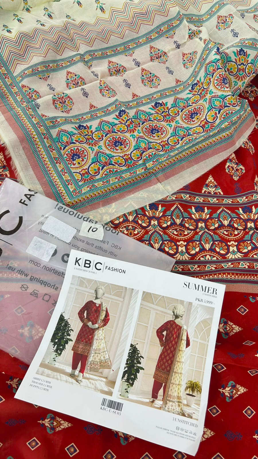 BLOCK PRINTS LAWN 3 PC
