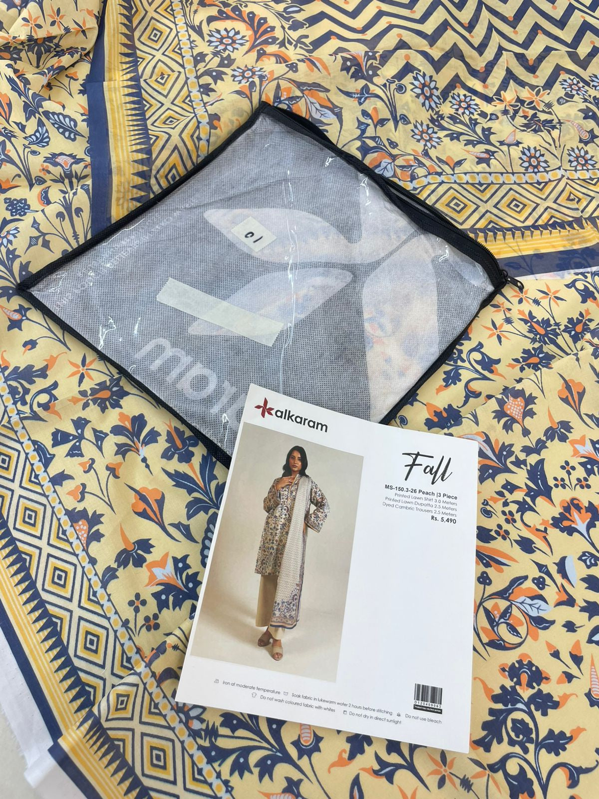 ALKARAM LAWN 3 PC