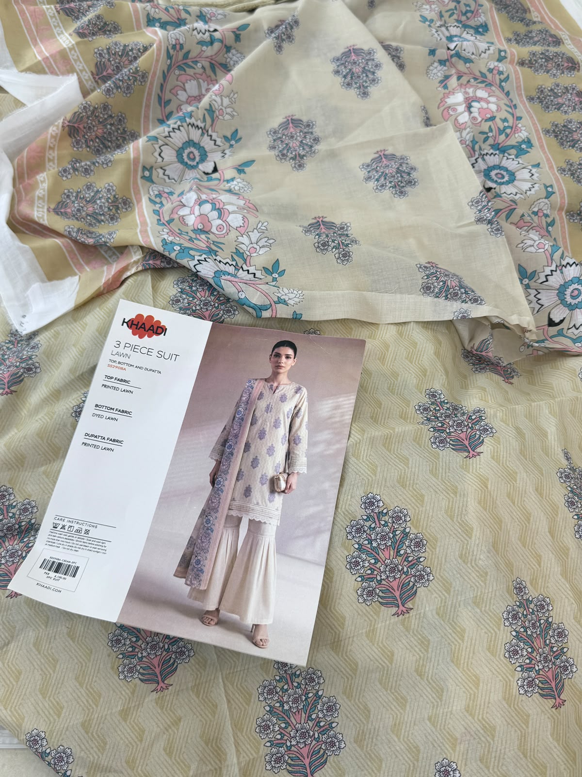 KHAADI LAWN 3 PC
