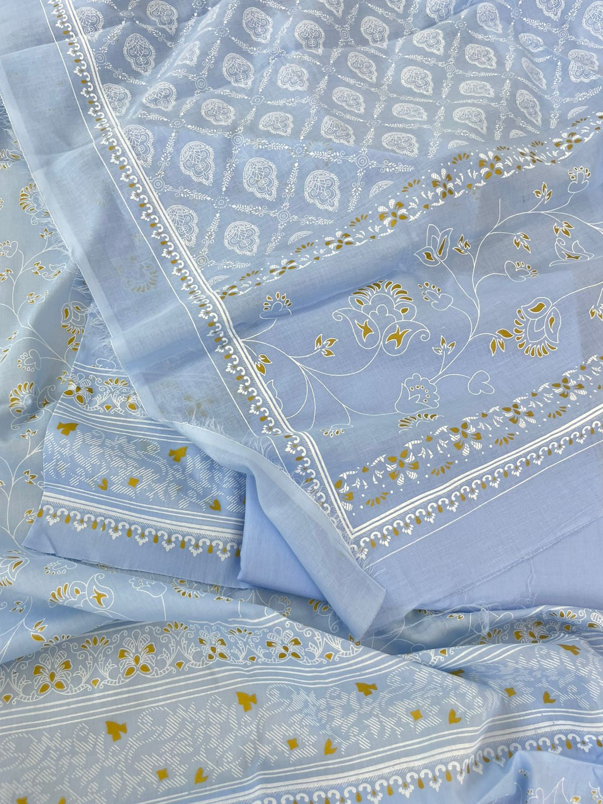 BLOCK PRINT LAWN 3 PC