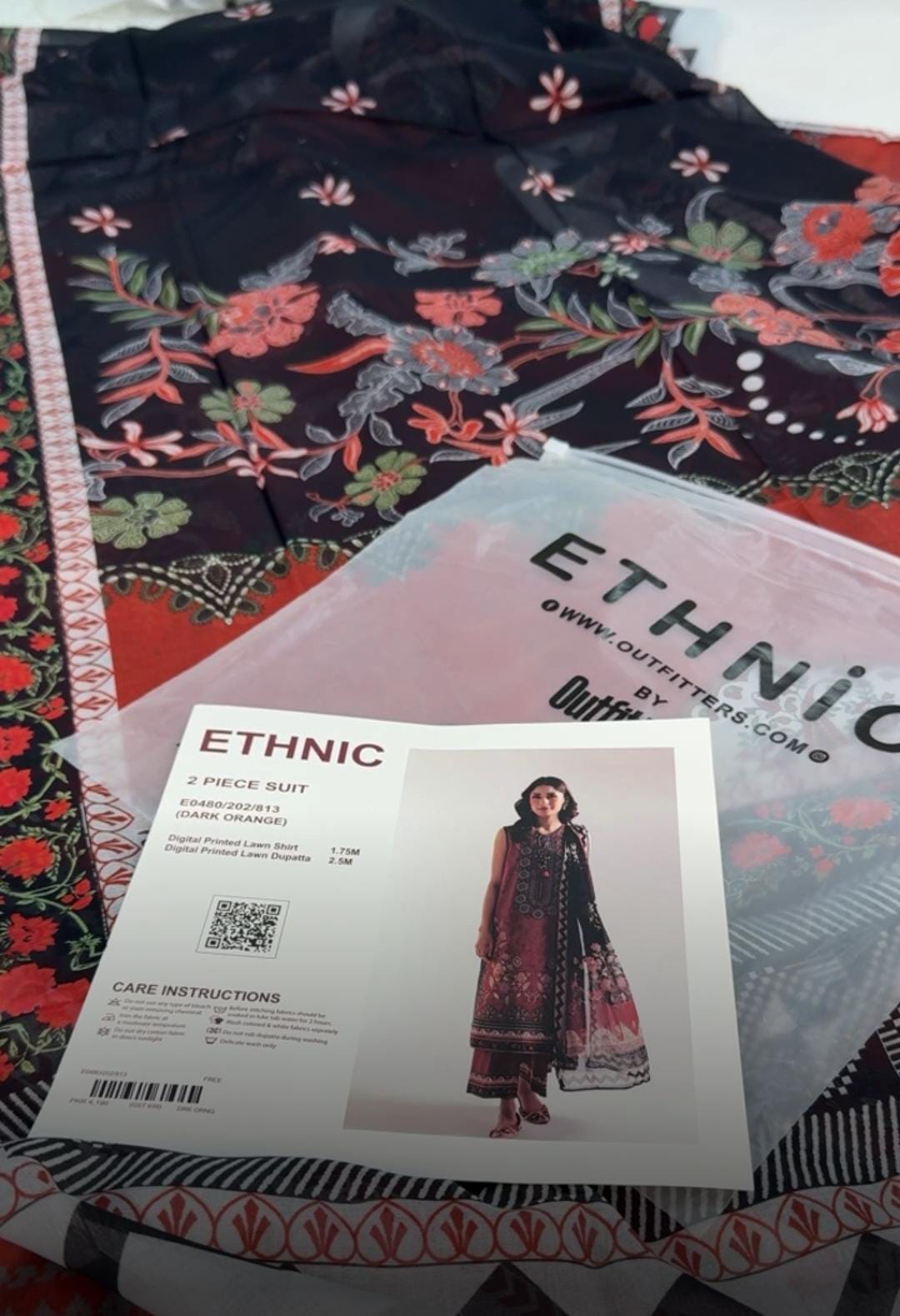 ETHNC LAWN 2 PC SHIRT DUPTA