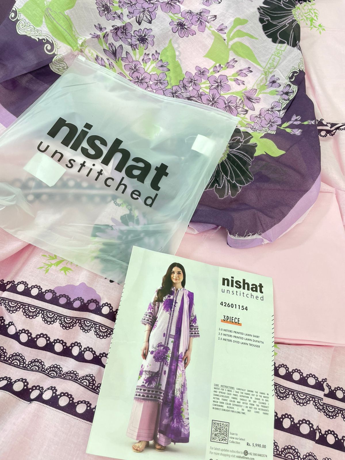 NISHAT LAWN 3PC
