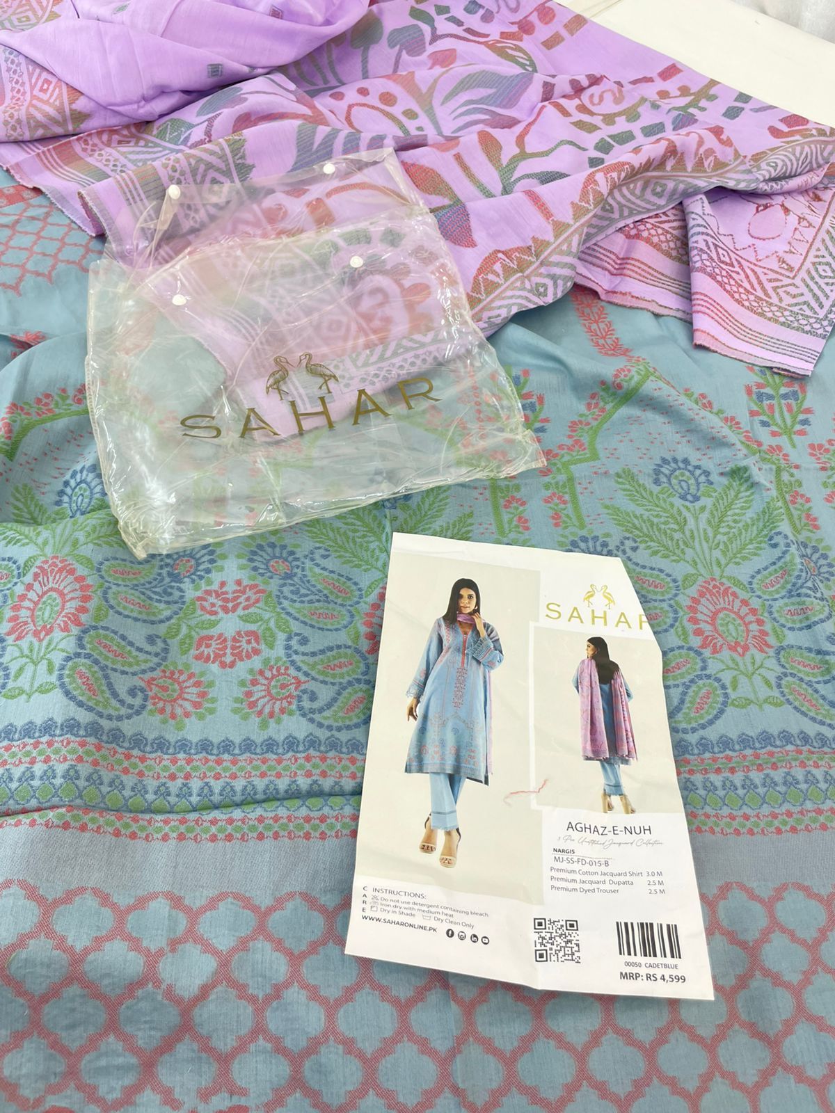SAHAR LAWN JACQUARD 3 PC