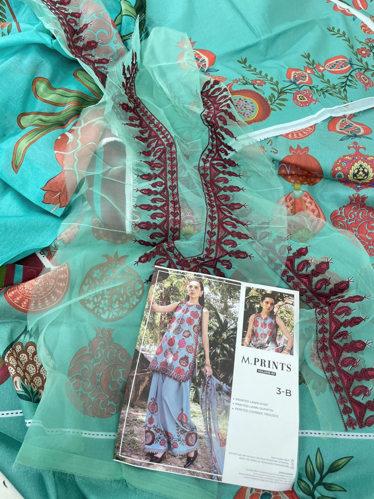 MARIA B LAWN LUXURY 3PC