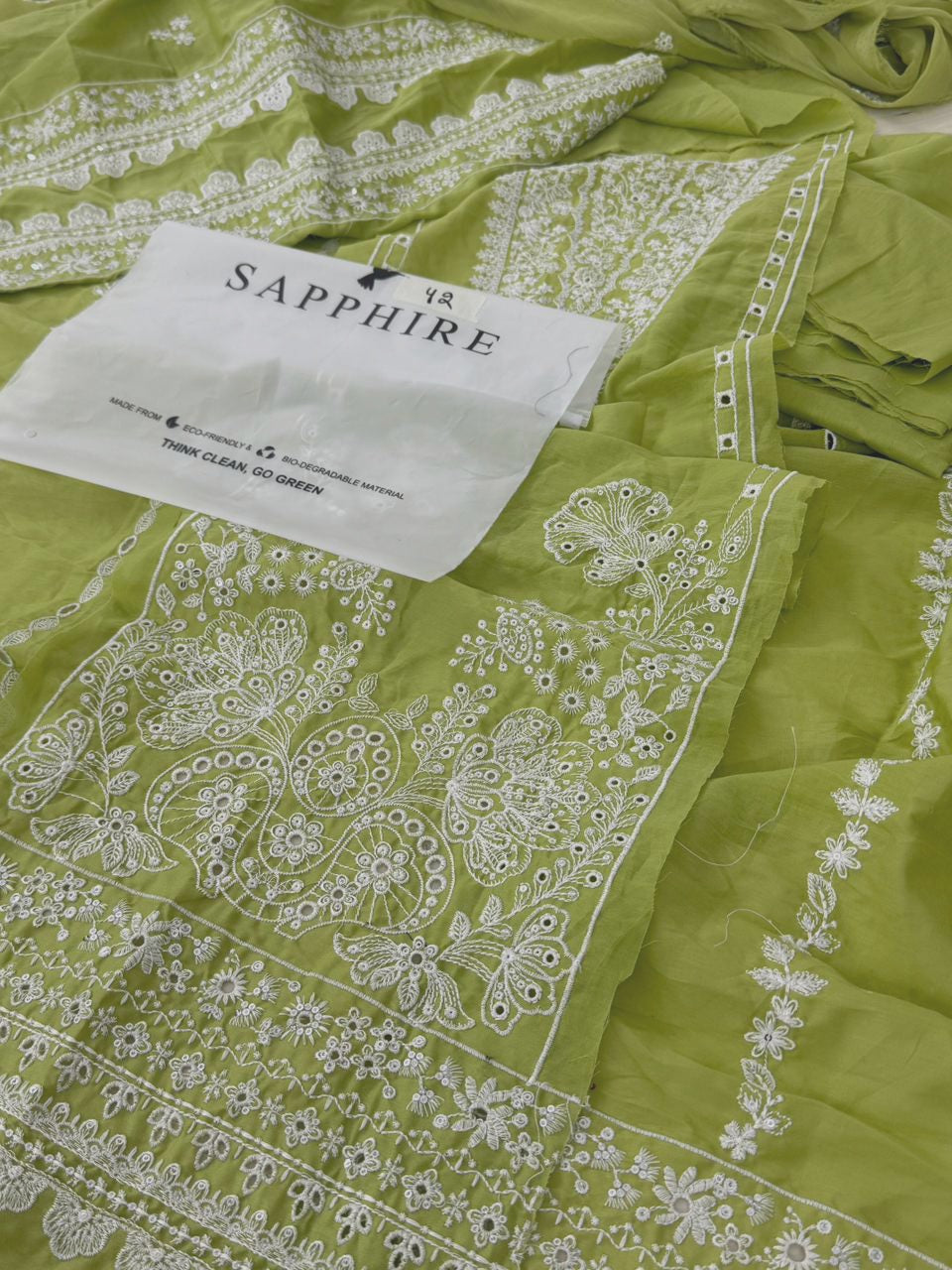 SAPPHIRE EMB 2 PC SHIRT DUPATTA
