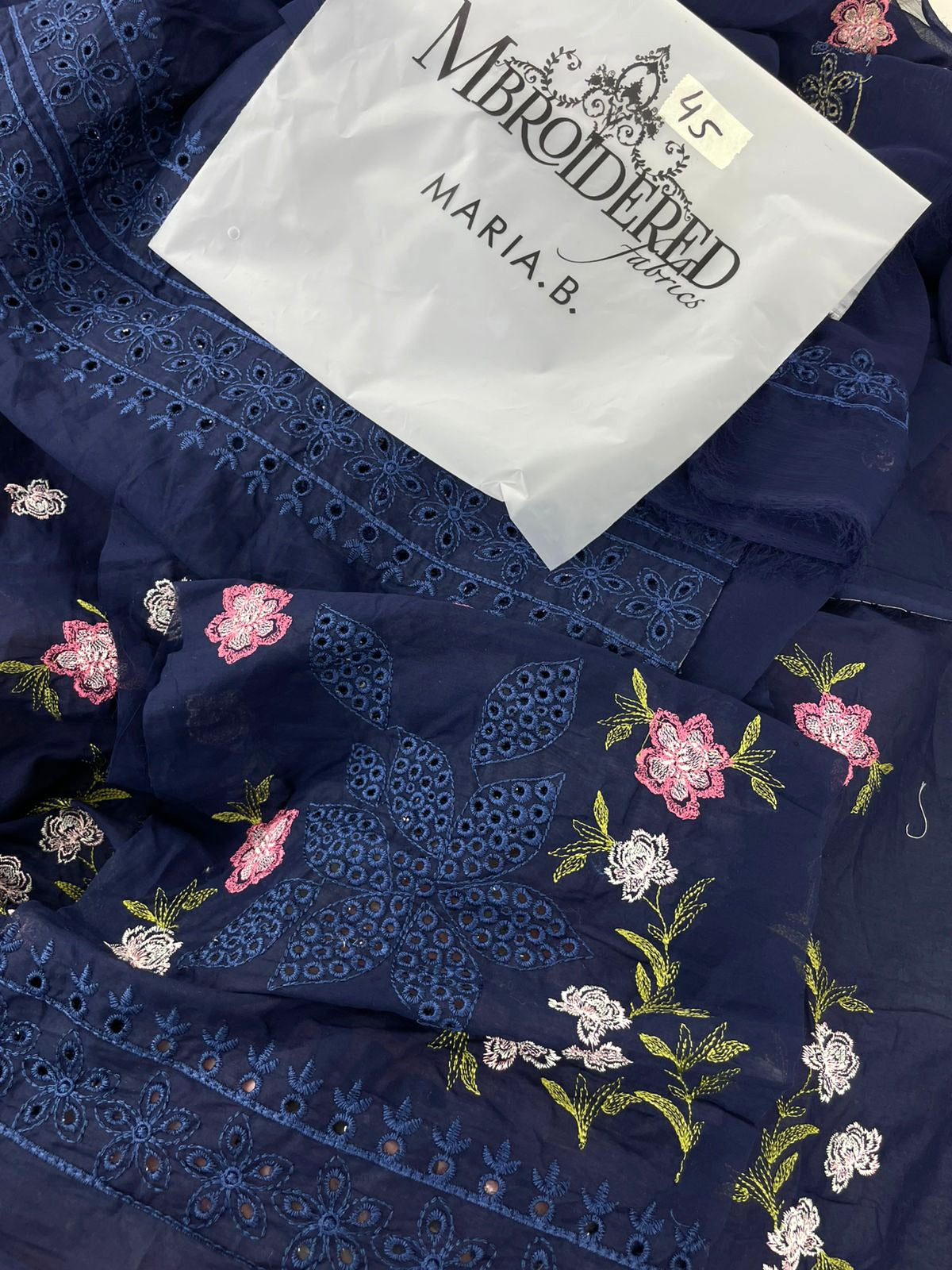 MARIA B EMB 2 PC SHIRT DUPATTA LUXURY