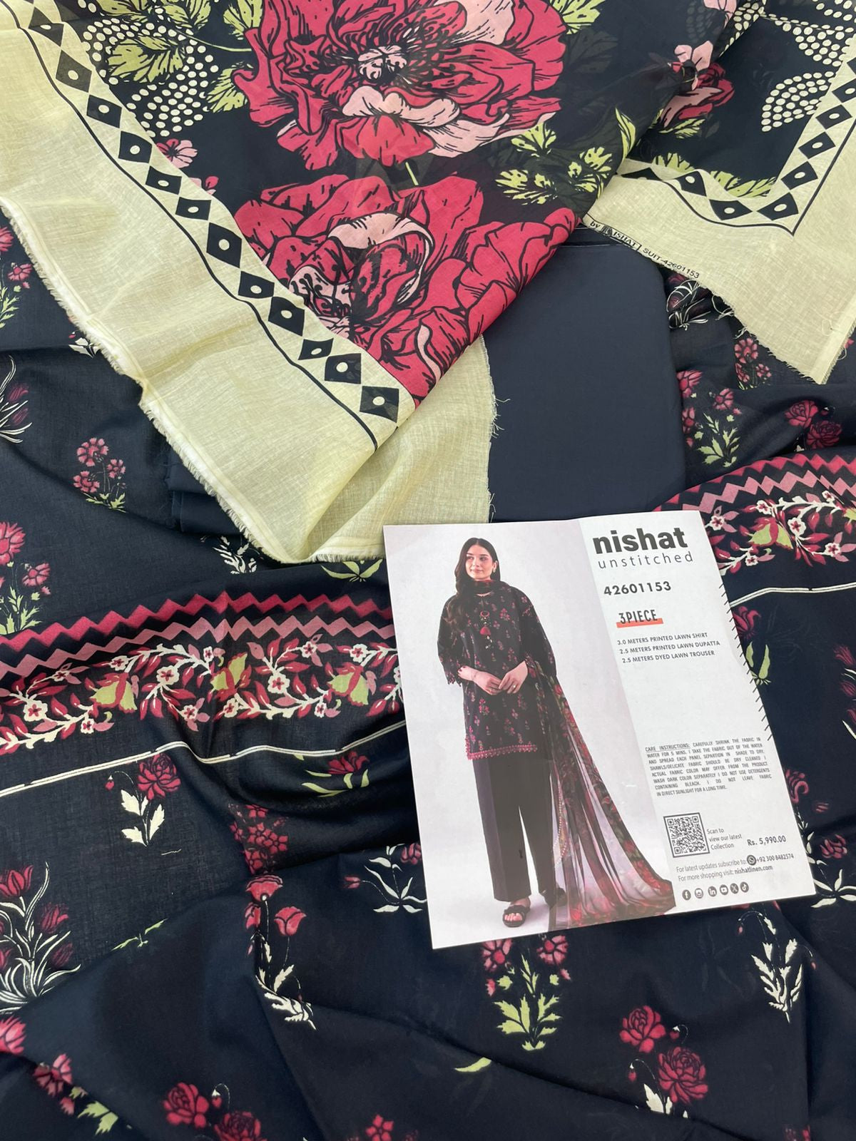 NISHAT LAWN 3 PC
