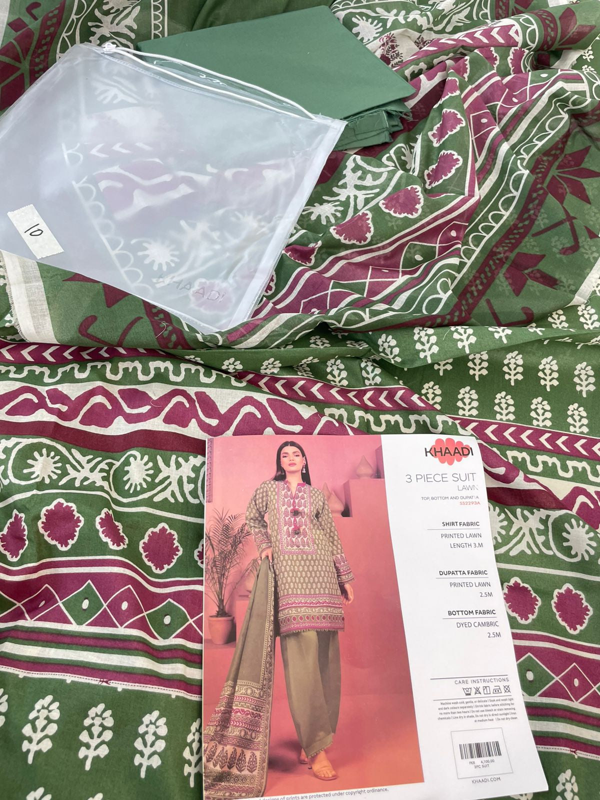 KHAADI LAWN 3 PC