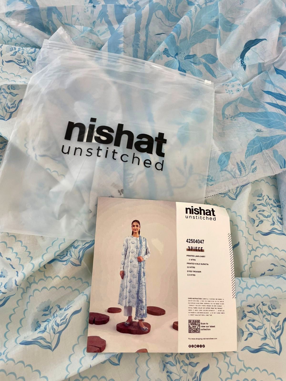 NISHAT LAWN 3 PC