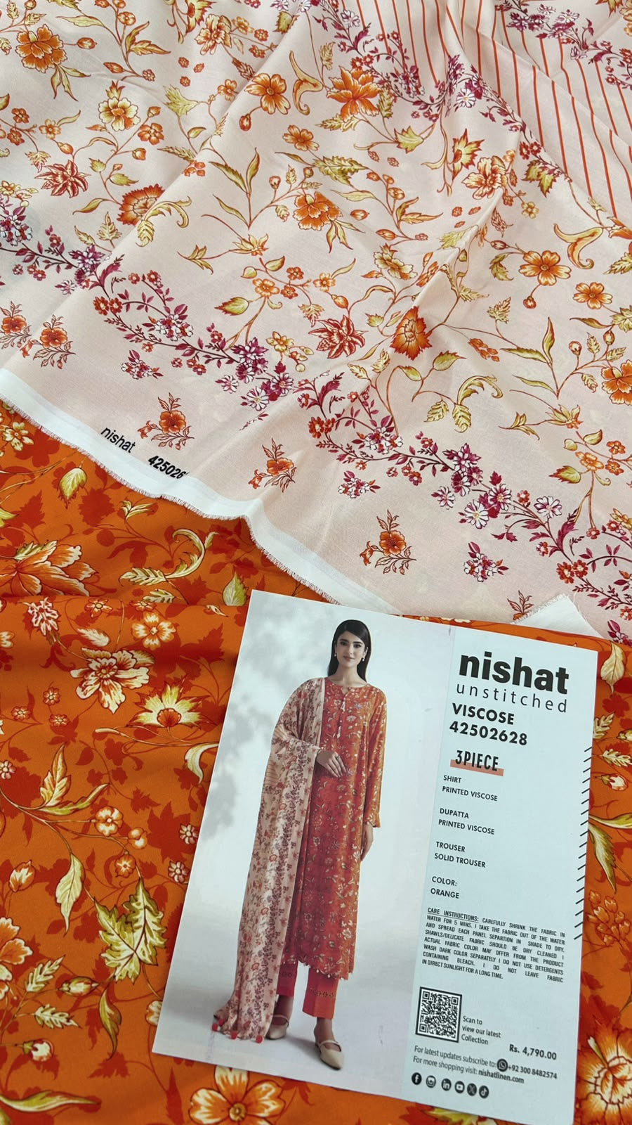 NISHAT VISCOSE 3 PC