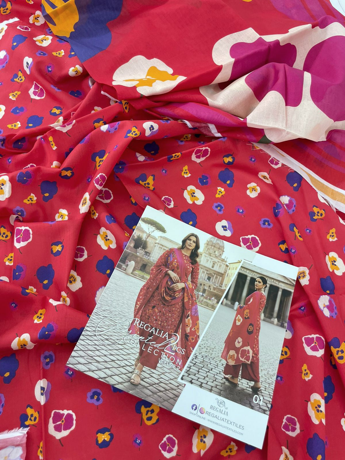 2PC LAWN SHIRT DUPATTA