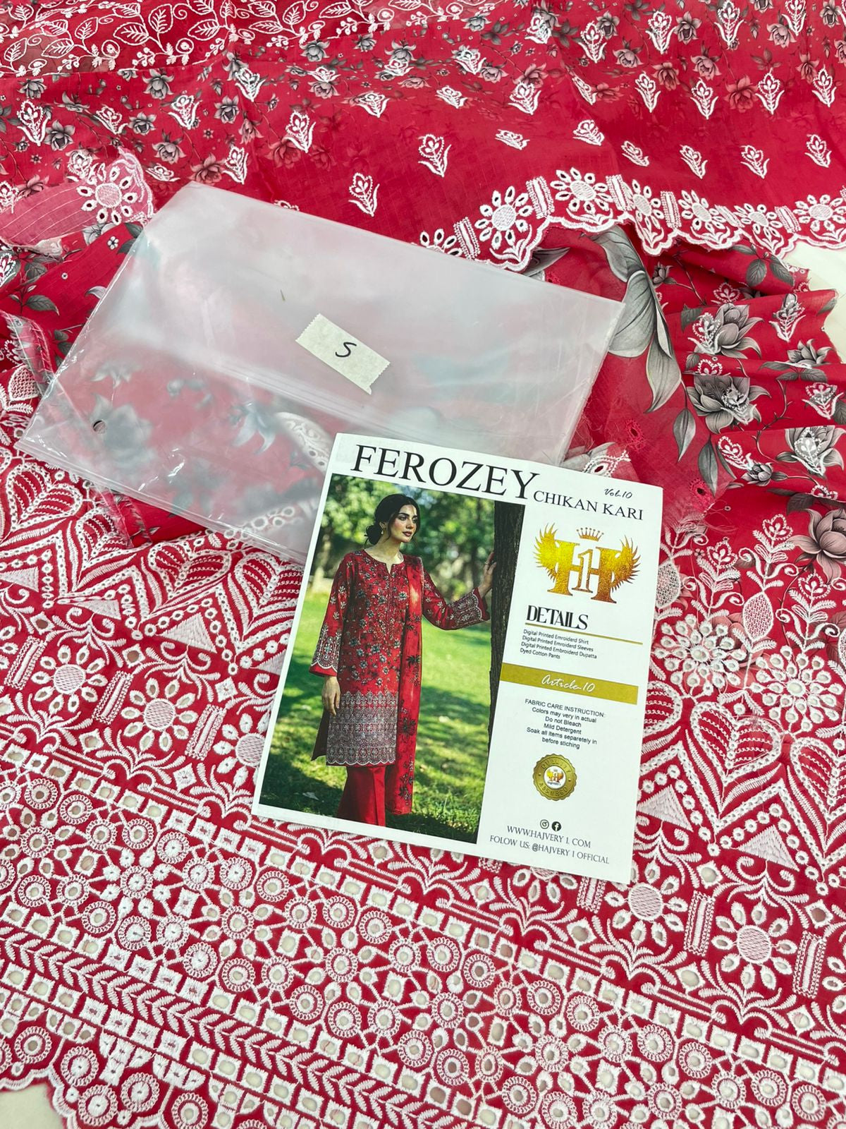 LUXURY LAWN CHIKANKARI 3PC