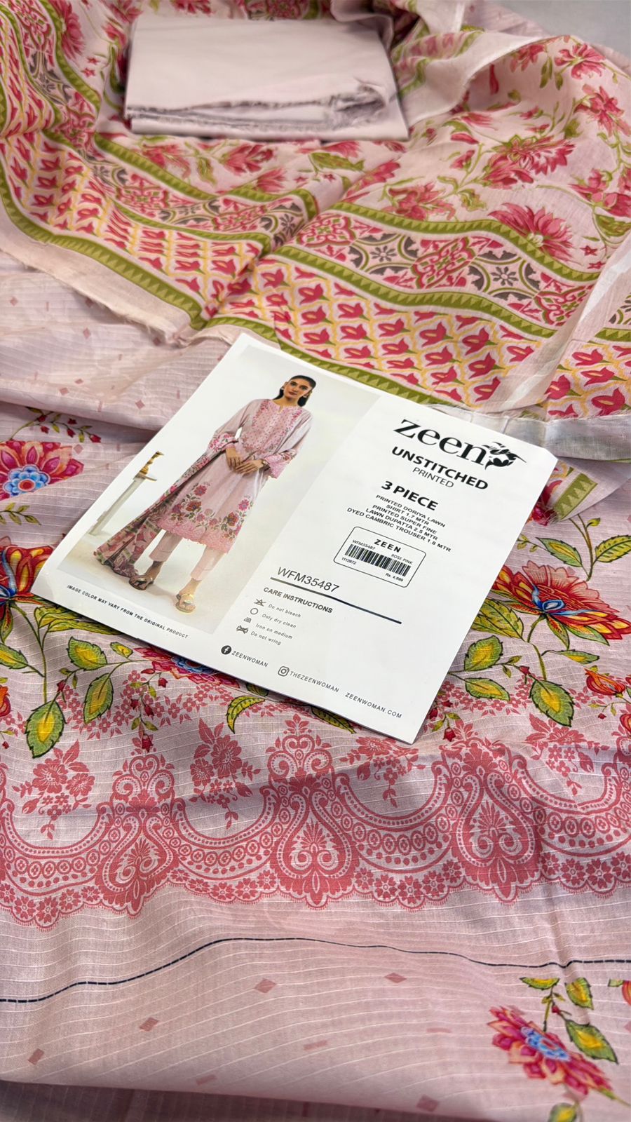 ZEEN LAWN 3PC