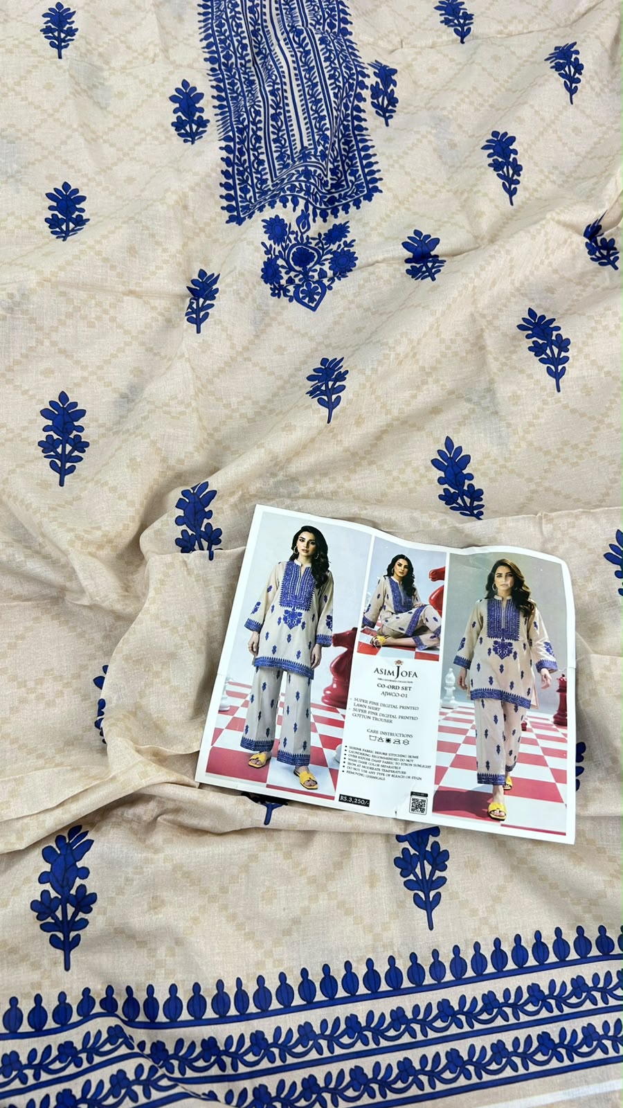 ASIMJOFA 2 PC LAWN SHIRT TROUSER